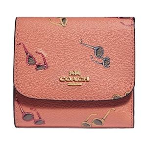 COACH NWT Small Wallet With Sunglasses Print